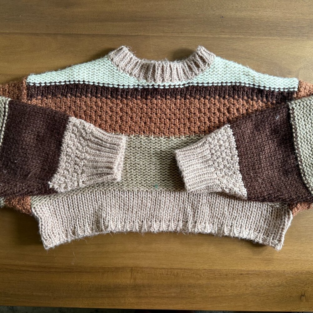Chunky Fall Knit Cropped Sweater